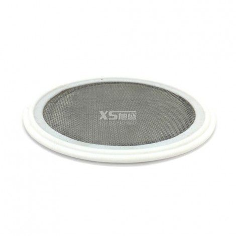 Sanitary Tri Clamps White PTFE Seal with 100 Mesh Screen