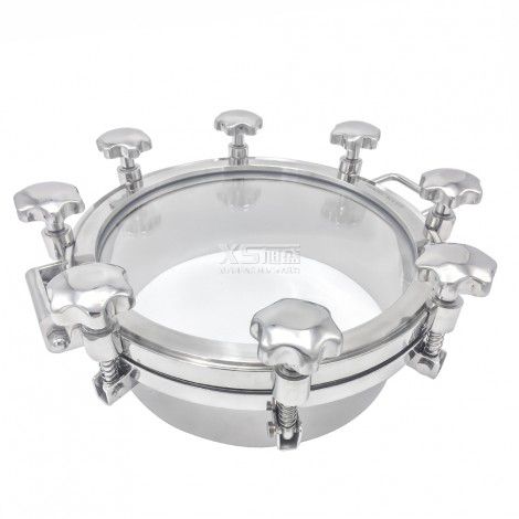 Sanitary Stainless Steel Handle Pressure Circle Manhole Covers