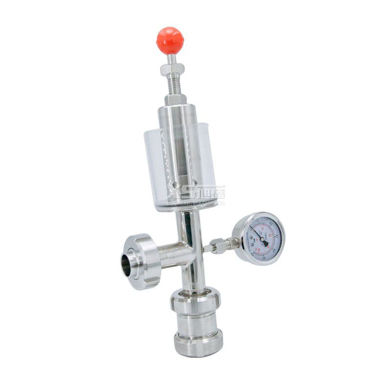 SS304/SS316L Sanitary Union Exhaust Air Release Valve with Glass