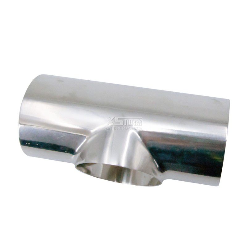 Sanitary Stainless Steel Welded Straight End Short Equal Tee