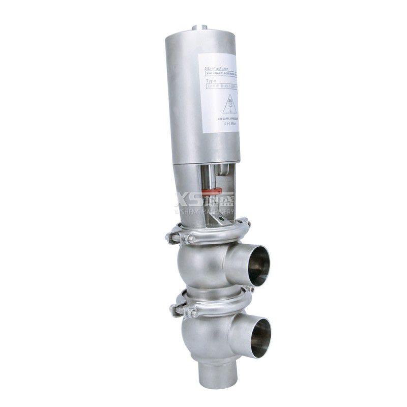 SS304 SS316L Stainless Steel Sanitary Welding Pneumatic Diversion Valve