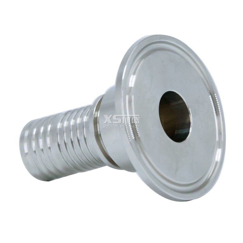 Hygienic Non-Standard Clamped high pressureHose Adaptor with SS304 Grade