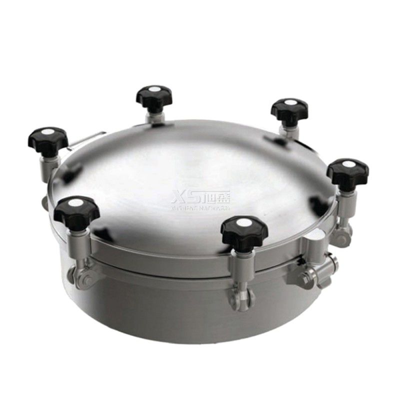 Stainless Steel Ss304 Sanitary Round Pressure Scuttle