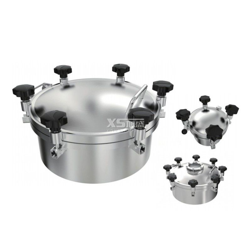 Stainless Steel Ss304 Sanitary Round Pressure Scuttle