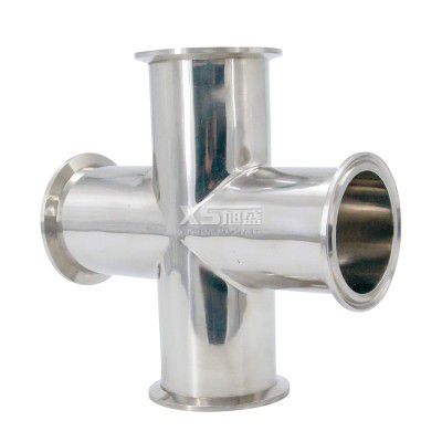 SS316L Stainles Steel Sanitary Clamping Four Cross
