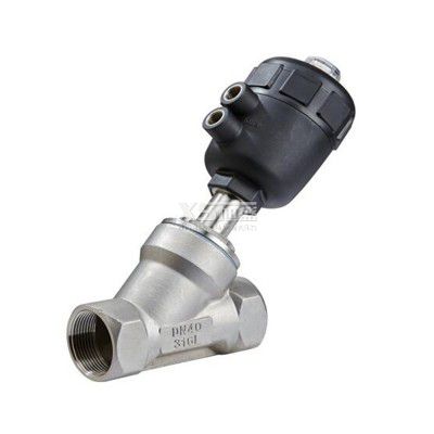 Pneumatical Thread Angle Seat Valve With Plastic Actuator