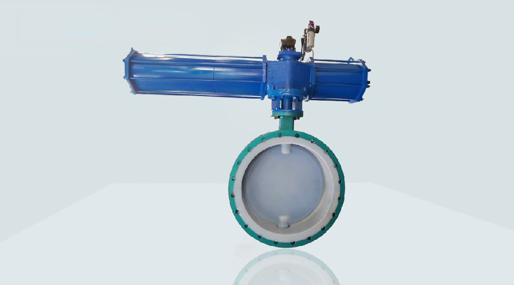 氣動襯四氟軟密封蝶閥 氣動襯四氟軟密封蝶閥